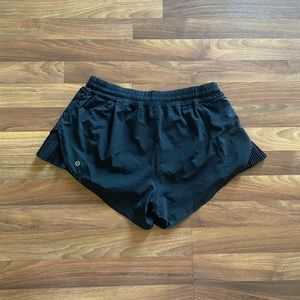 Black Lululemon Run Shorts - Size 8